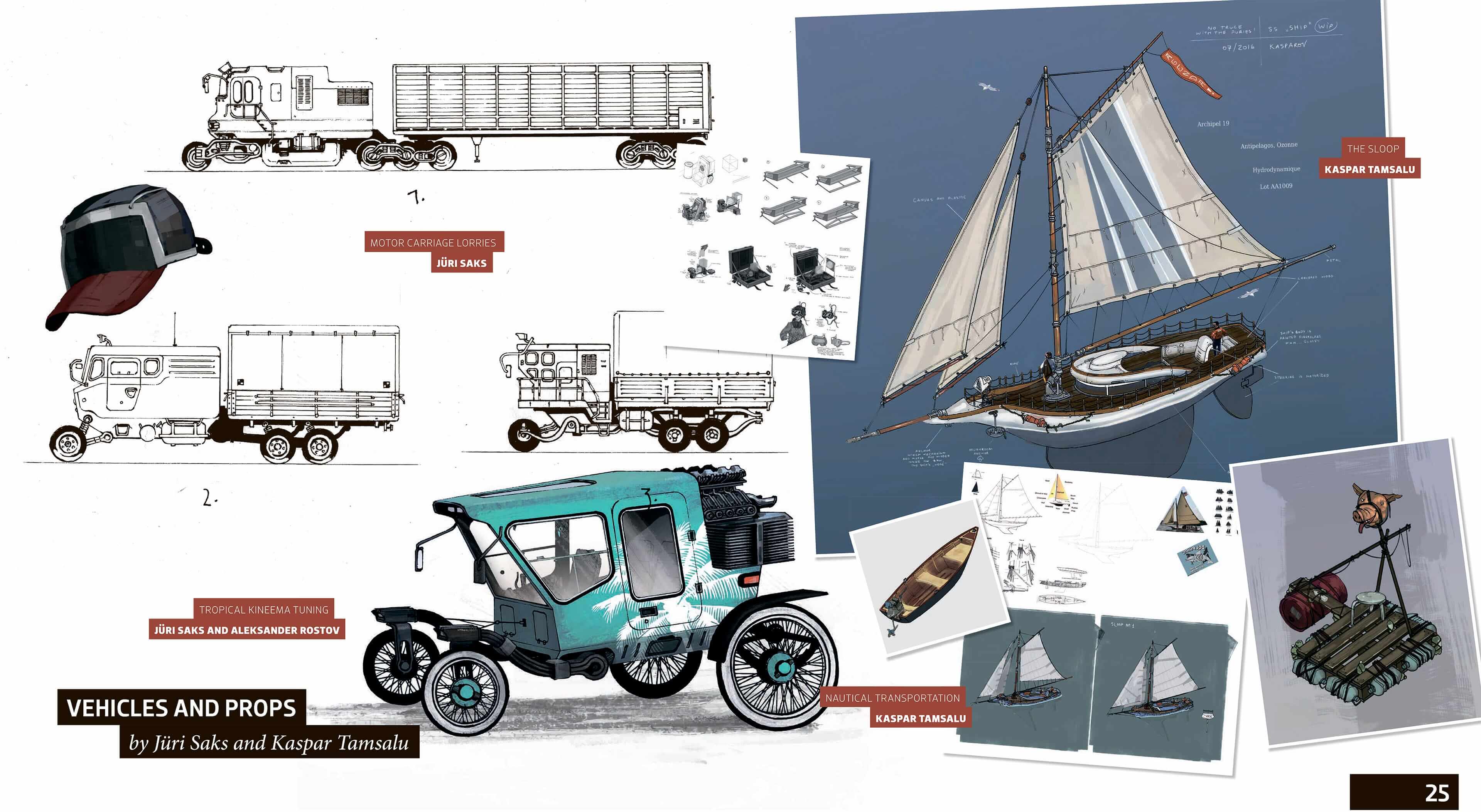 концепт-арты с техникой 